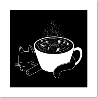 Space Kitty Tea Posters and Art